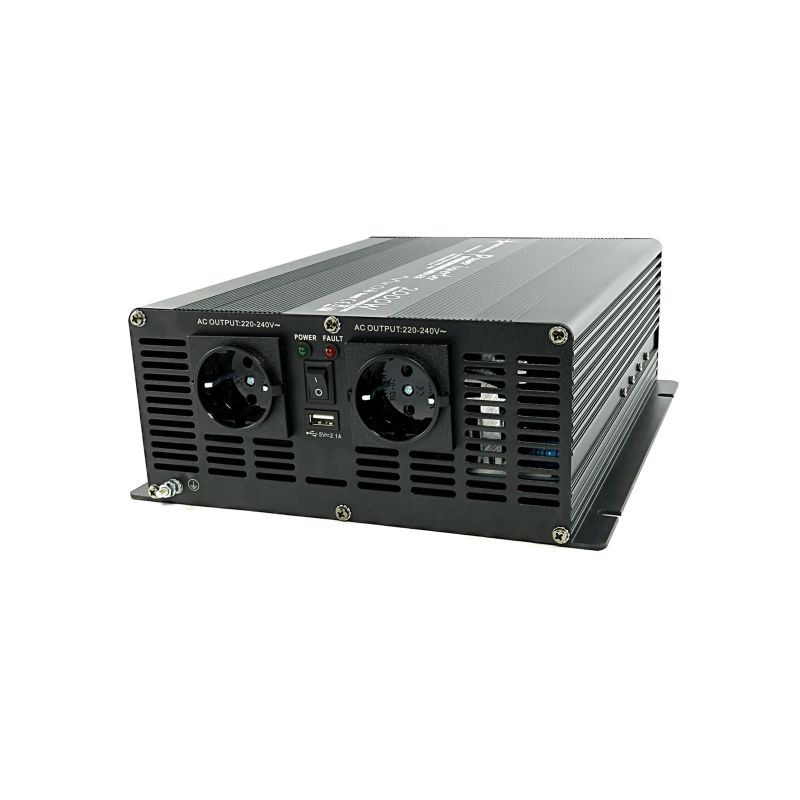 Kaufe Modifizierter Sinus-Wechselrichter DC 12 V zu AC 220 V Wechselrichter  1000 W 2000 W Auto-Spannungswandler mit USB-Ladegerät