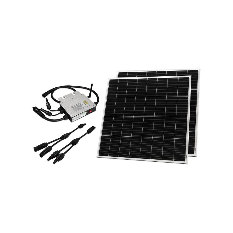 WIFI-Wechselrichter für Solarmodule McShine, 300W, App, 2m Kabel